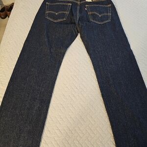 Levi's Dark Blue Straight Jeans for Men